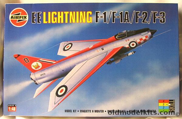 Airfix 1/48 EE Lightning F1 / F-1A / F-2 / F-3 - 74 Sq / 56 Sq / 92 Sq / 23 Sq / 29 Sq / 111 Sq, 09179 plastic model kit